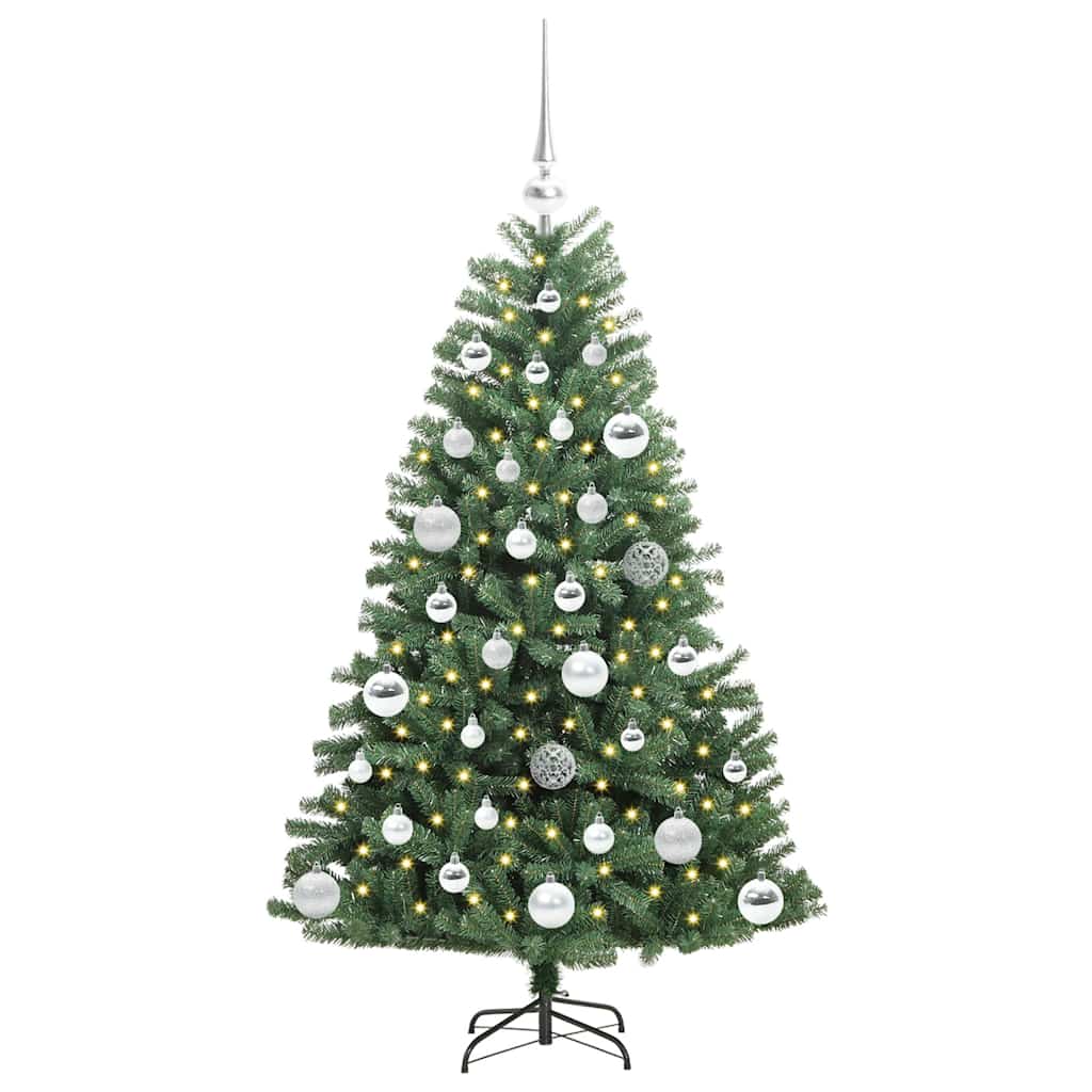 Albero di Natale Artificiale con Rami Pieghevoli Verde 120 cm | homemem39