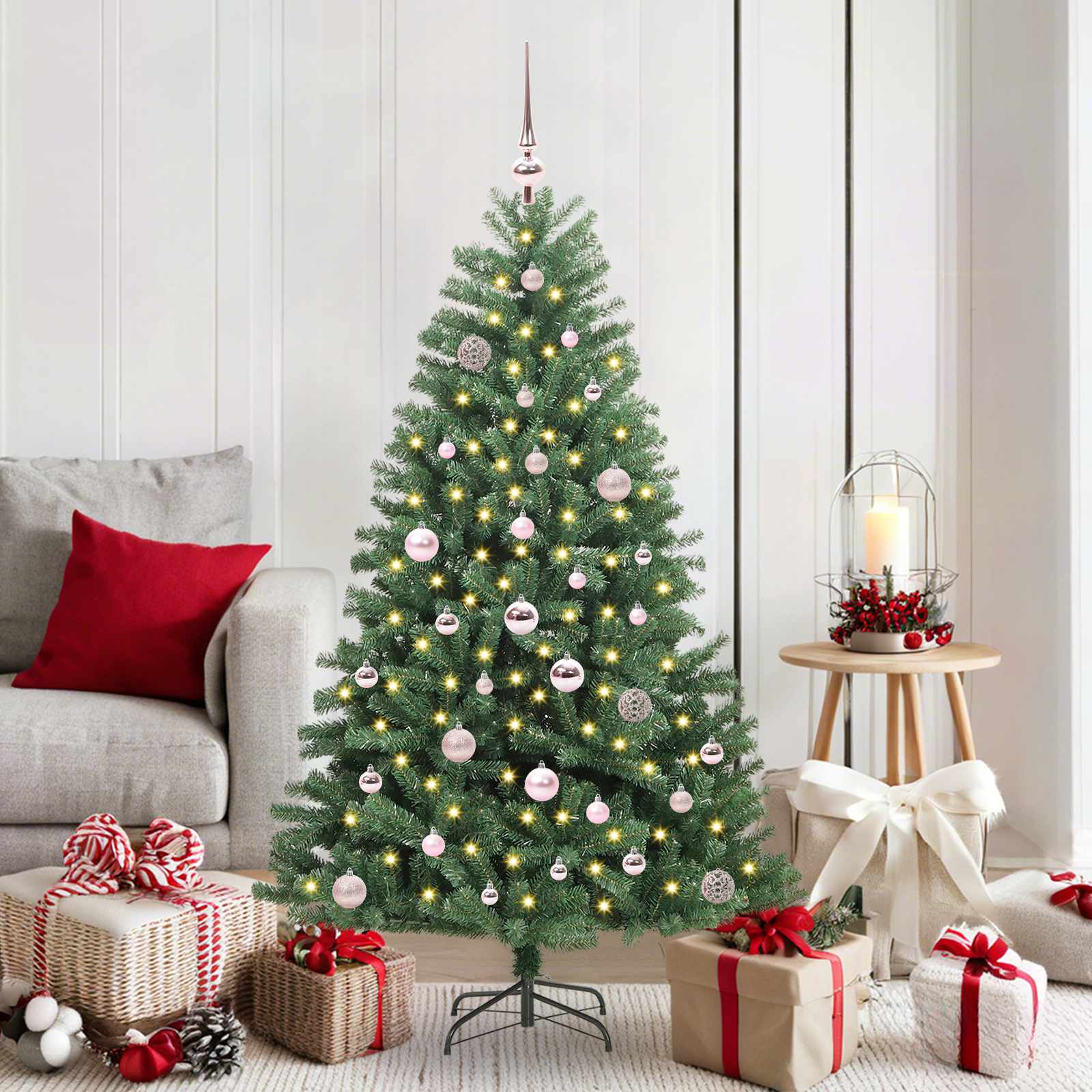 Albero di Natale Artificiale con Rami Pieghevoli Verde 150 cm | homemem39