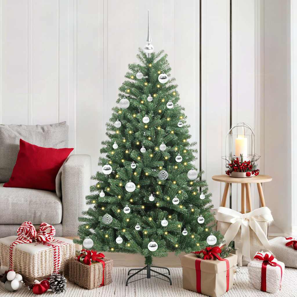 Albero di Natale Artificiale con Rami Pieghevoli Verde 150 cm | homemem39