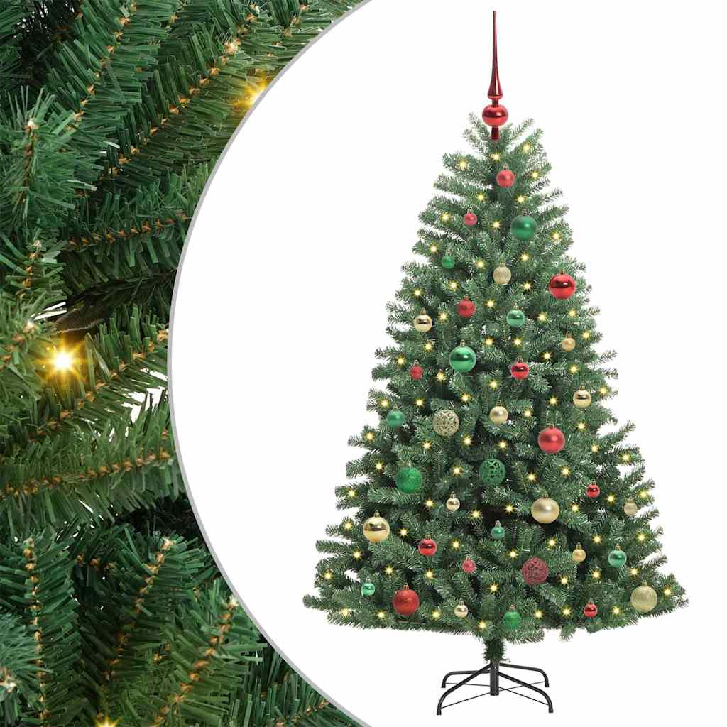 Albero di Natale Artificiale con Rami Pieghevoli Verde 150 cm | homemem39