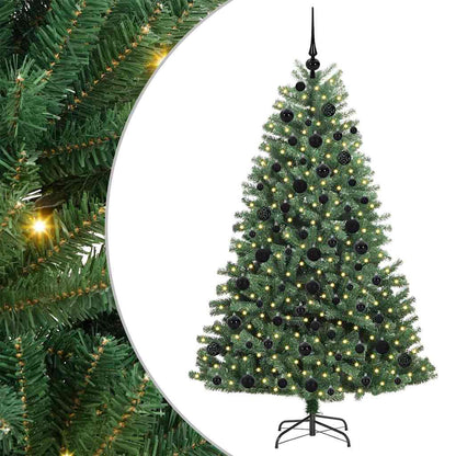 Albero di Natale Artificiale con Rami Pieghevoli Verde 180 cm