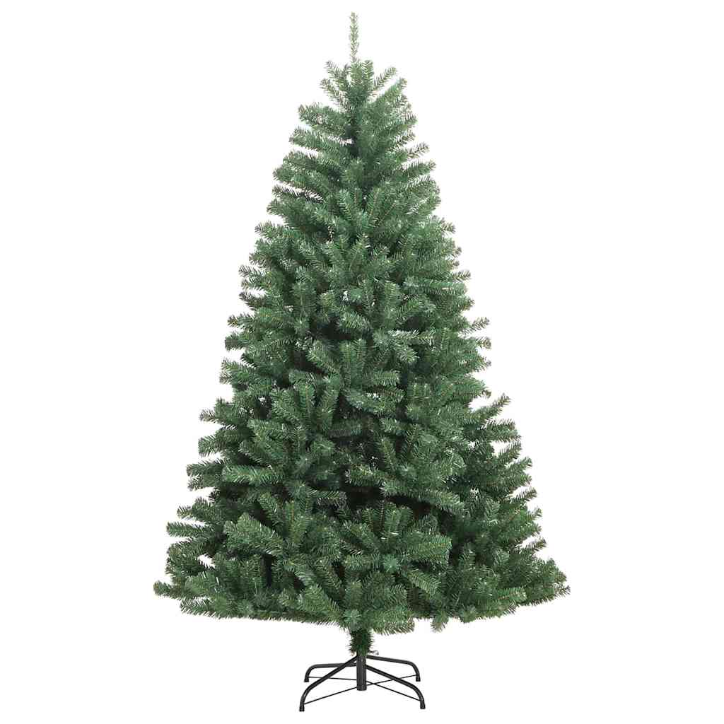 Albero di Natale Artificiale con Rami Pieghevoli Verde 180 cm