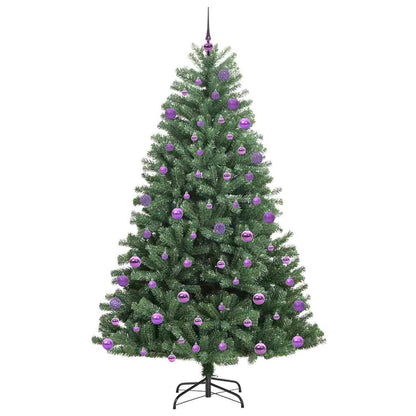 Albero di Natale Artificiale con Rami Pieghevoli Verde 180 cm
