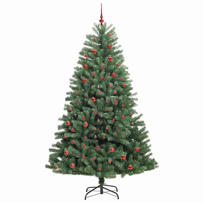 Albero di Natale Artificiale con Rami Pieghevoli Verde 210 cm