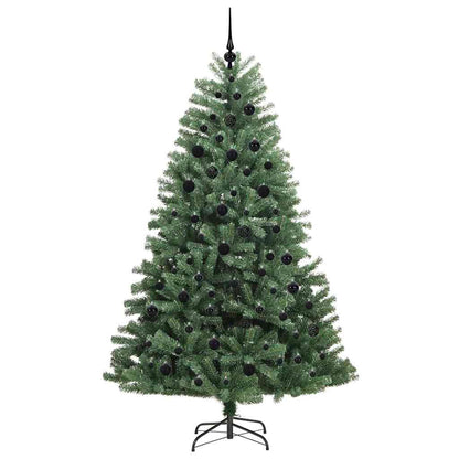 Albero di Natale Artificiale con Rami Pieghevoli Verde 210 cm