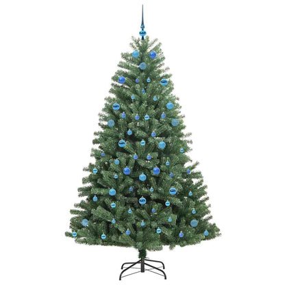 Albero di Natale Artificiale con Rami Pieghevoli Verde 210 cm