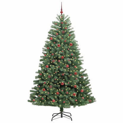 Albero di Natale Artificiale con Rami Pieghevoli Verde 240 cm