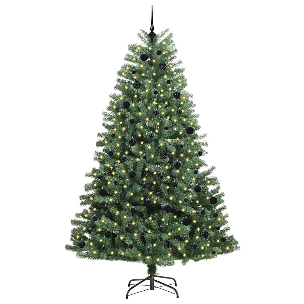 Albero di Natale Artificiale con Rami Pieghevoli Verde 240 cm
