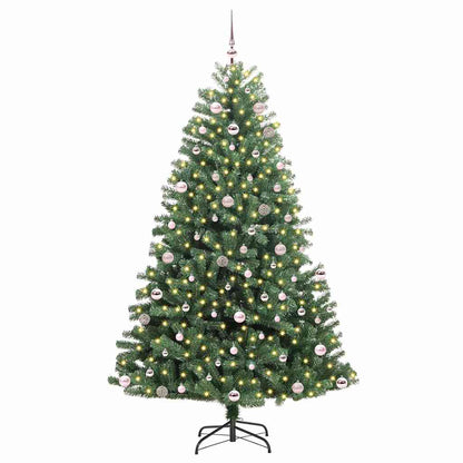 Albero di Natale Artificiale con Rami Pieghevoli Verde 240 cm