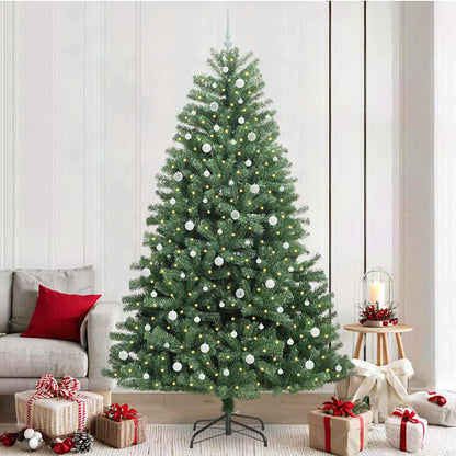 Albero di Natale Artificiale con Rami Pieghevoli Verde 240 cm | homemem39