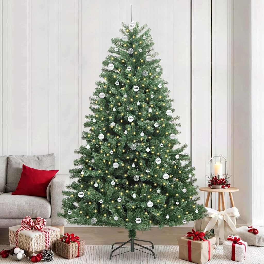 Albero di Natale Artificiale con Rami Pieghevoli Verde 240 cm | homemem39