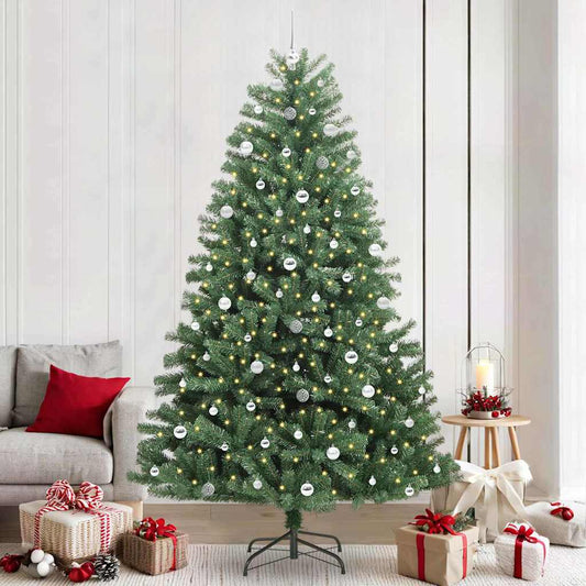 Albero di Natale Artificiale con Rami Pieghevoli Verde 240 cm | homemem39