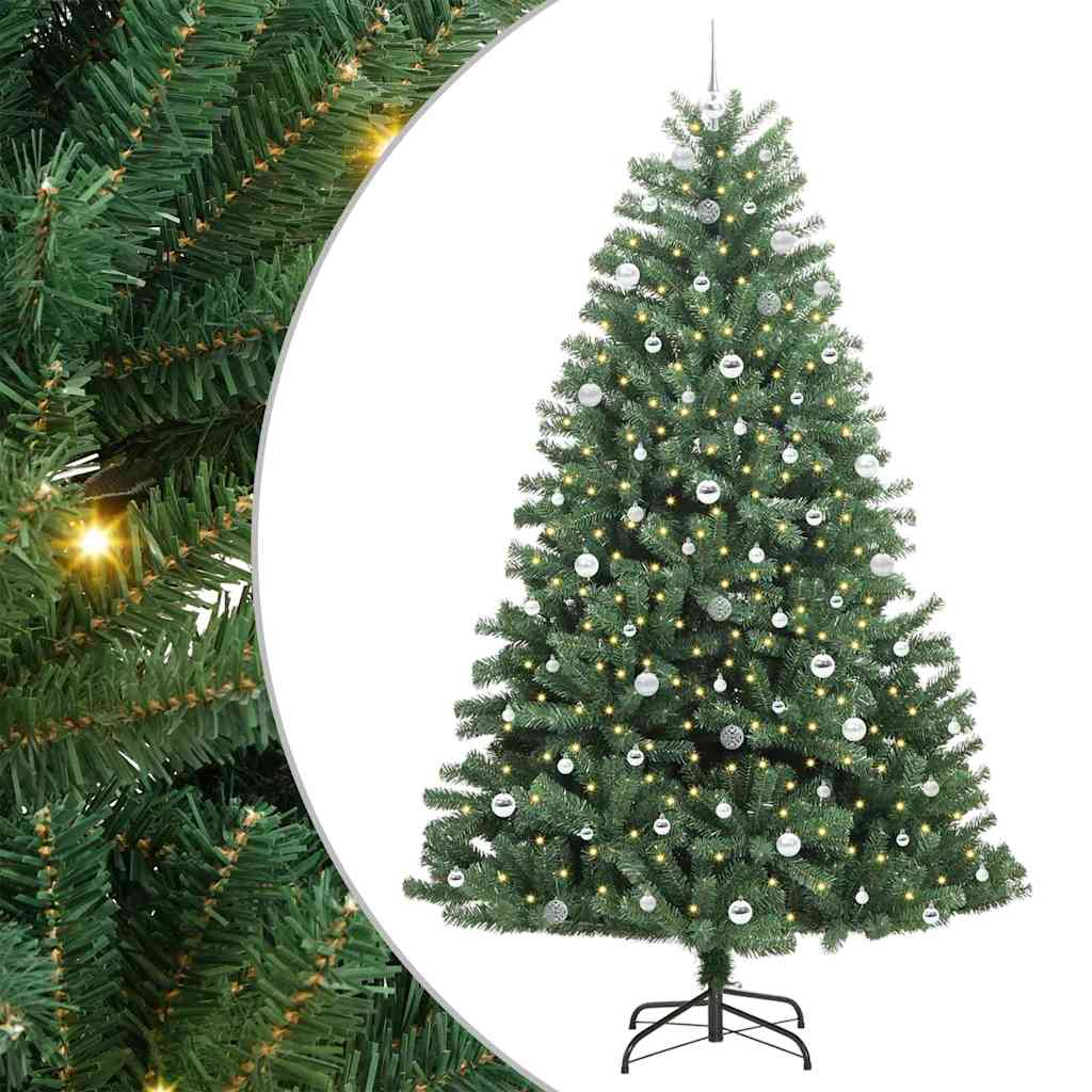 Albero di Natale Artificiale con Rami Pieghevoli Verde 240 cm | homemem39