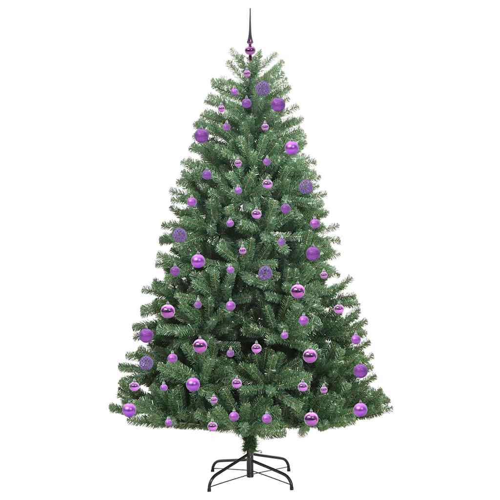 Albero di Natale Artificiale con Rami Pieghevoli Verde 240 cm