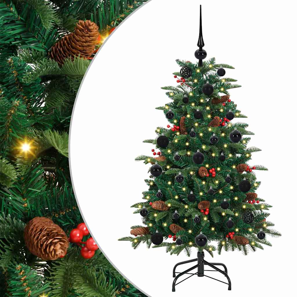 Albero di Natale artificiale con 150 LED Verde 120 cm