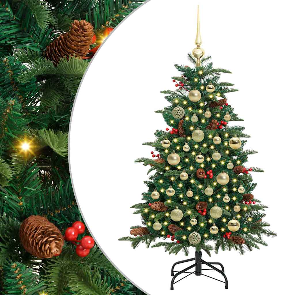 Albero di Natale artificiale con 150 LED Verde 120 cm