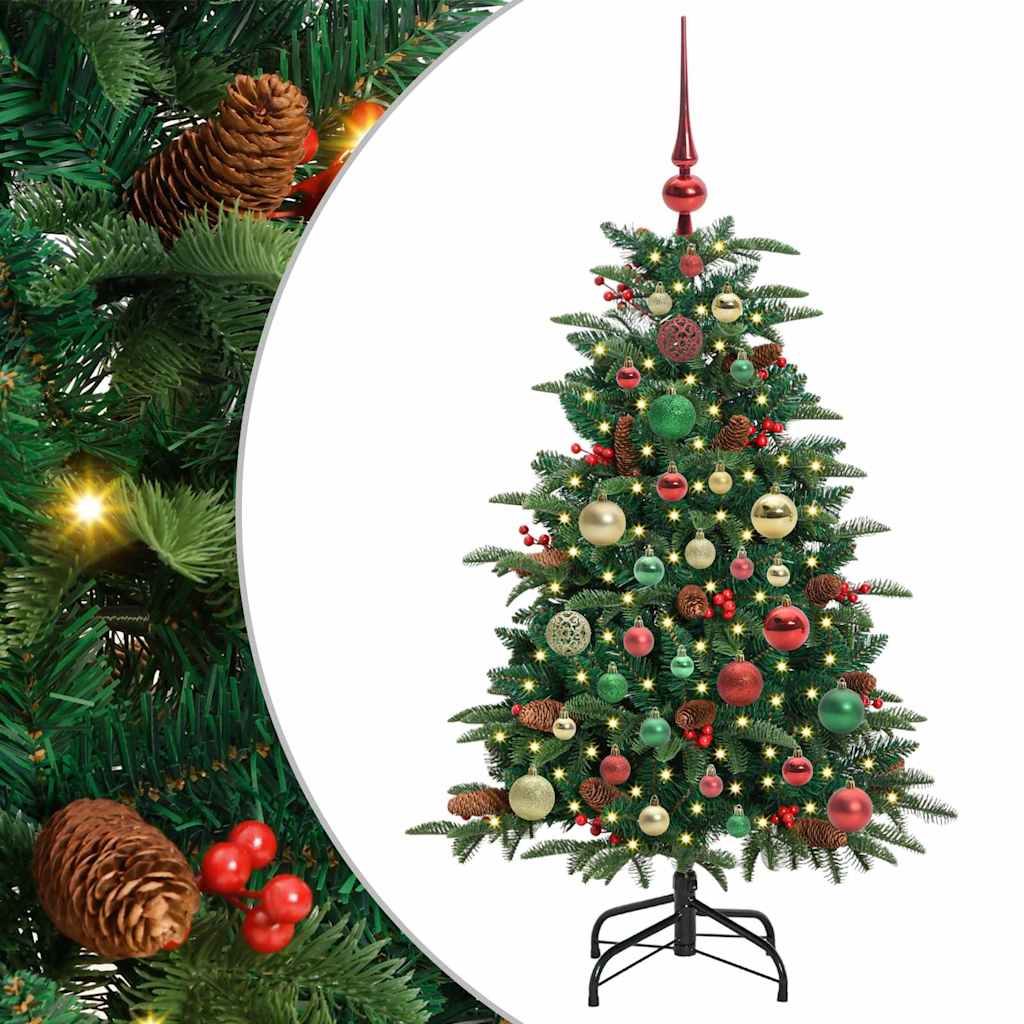 Albero di Natale artificiale con 150 LED Verde 120 cm