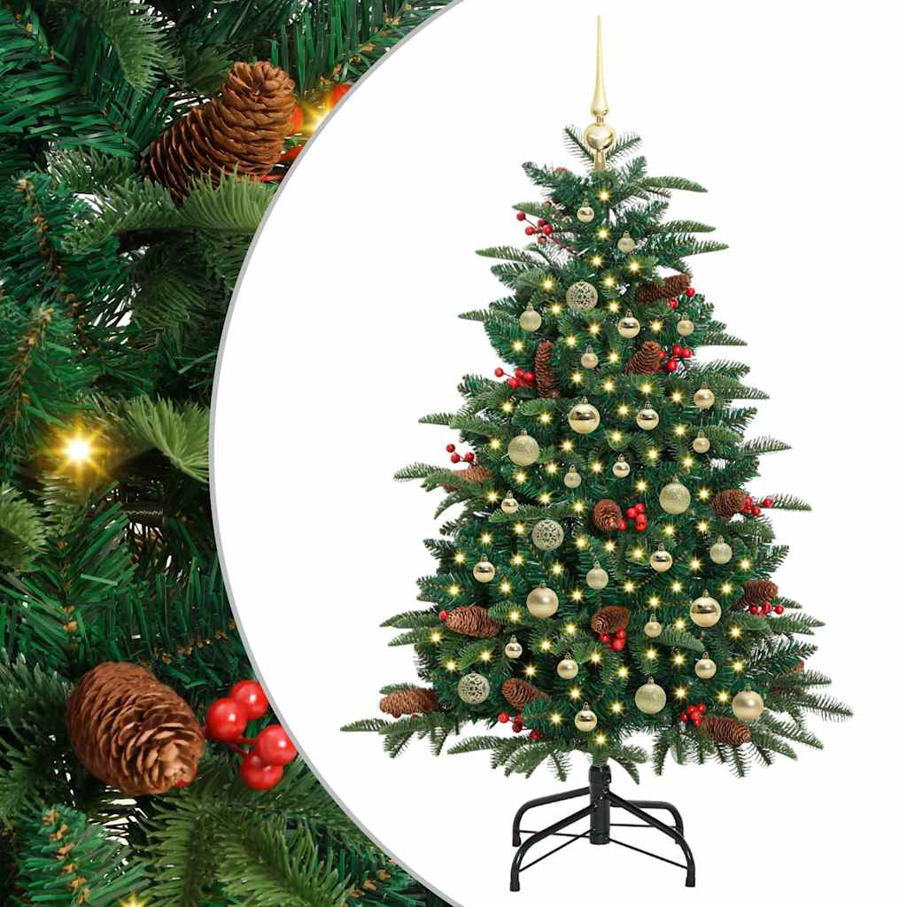 Albero di Natale artificiale con 150 LED Verde 150 cm