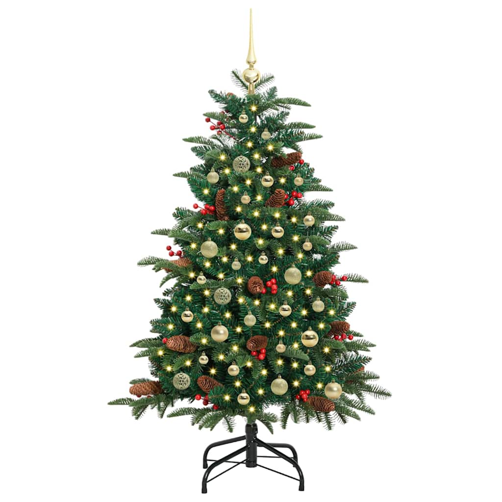 Albero di Natale artificiale con 150 LED Verde 150 cm