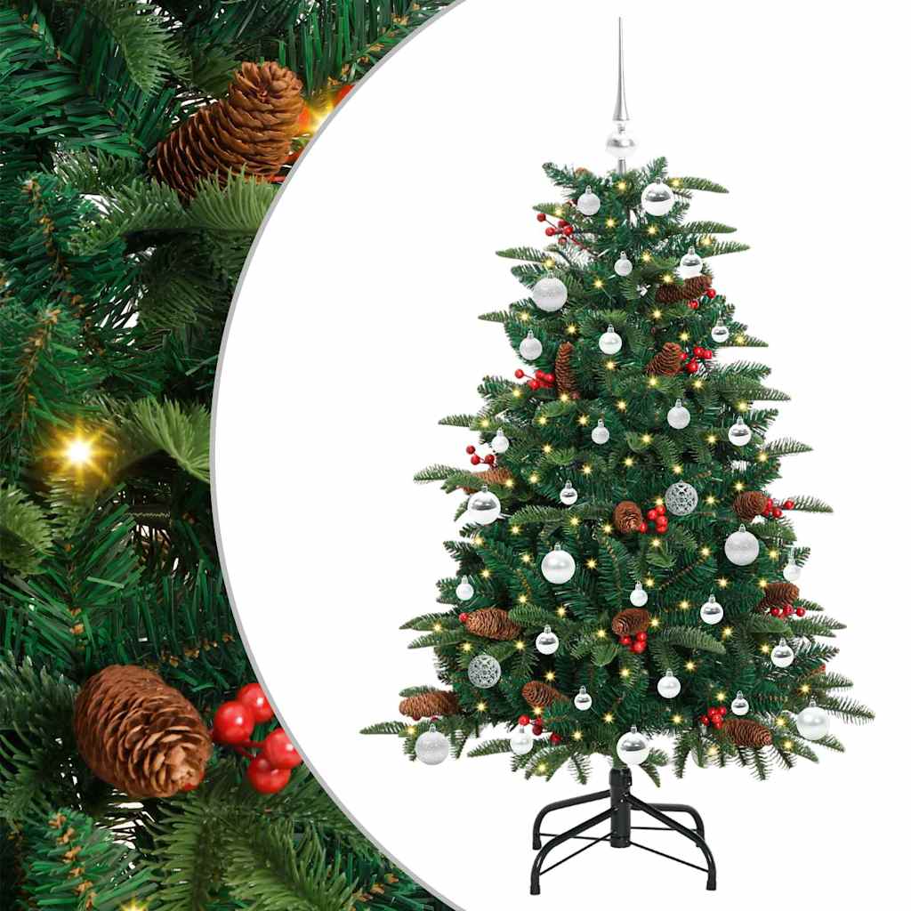 Albero di Natale artificiale con 150 LED Verde 150 cm