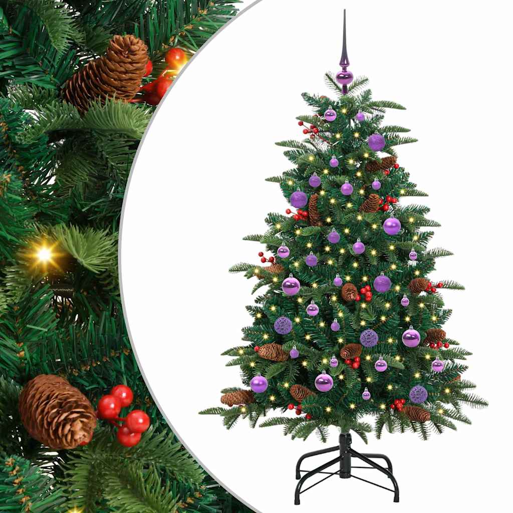 Albero di Natale artificiale con 150 LED Verde 150 cm