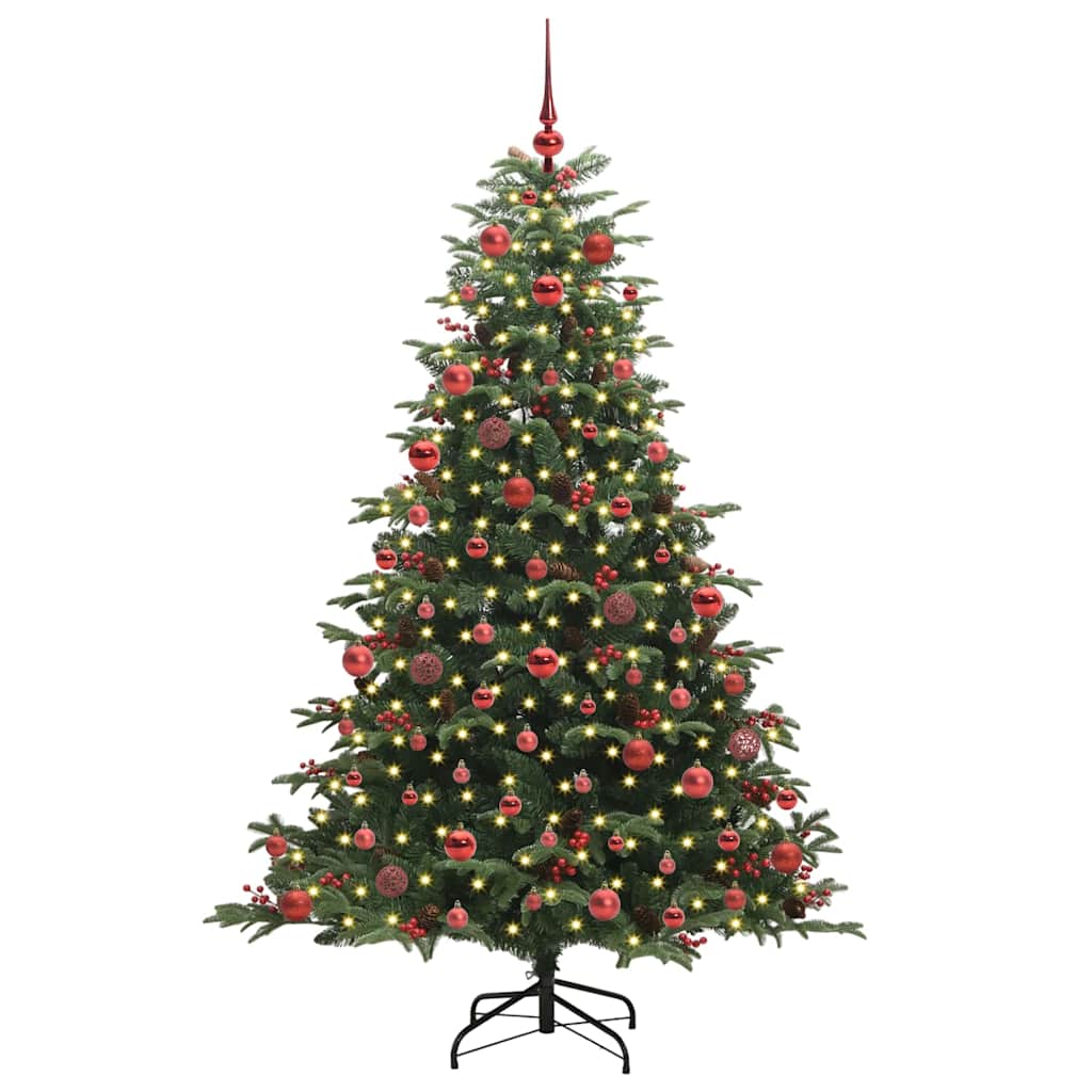 Albero di Natale artificiale con 300 LED Verde 180 cm