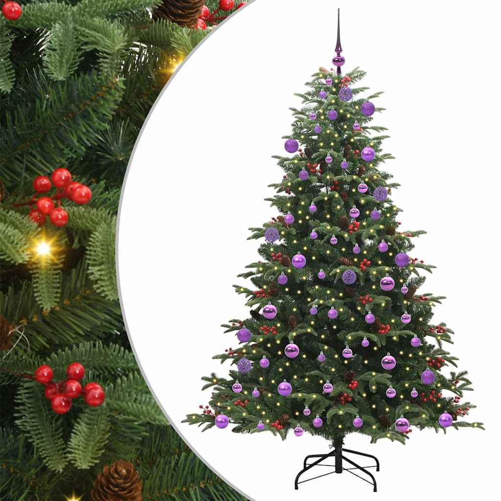 Albero di Natale artificiale con 300 LED Verde 180 cm