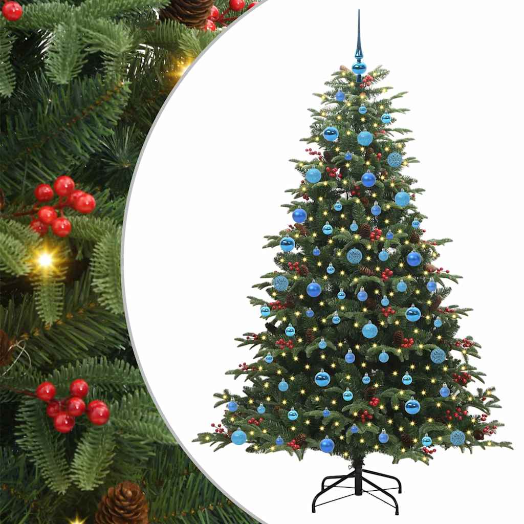 Albero di Natale artificiale con 300 LED Verde 180 cm