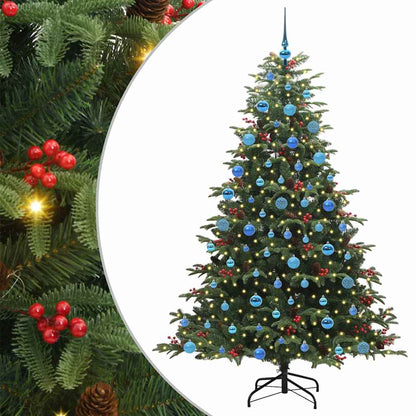 Albero di Natale artificiale con 300 LED Verde 180 cm