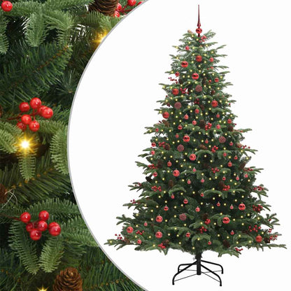 Albero di Natale artificiale con 300 LED Verde 210 cm