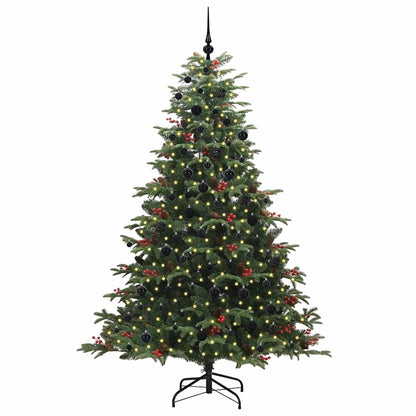 Albero di Natale artificiale con 300 LED Verde 210 cm