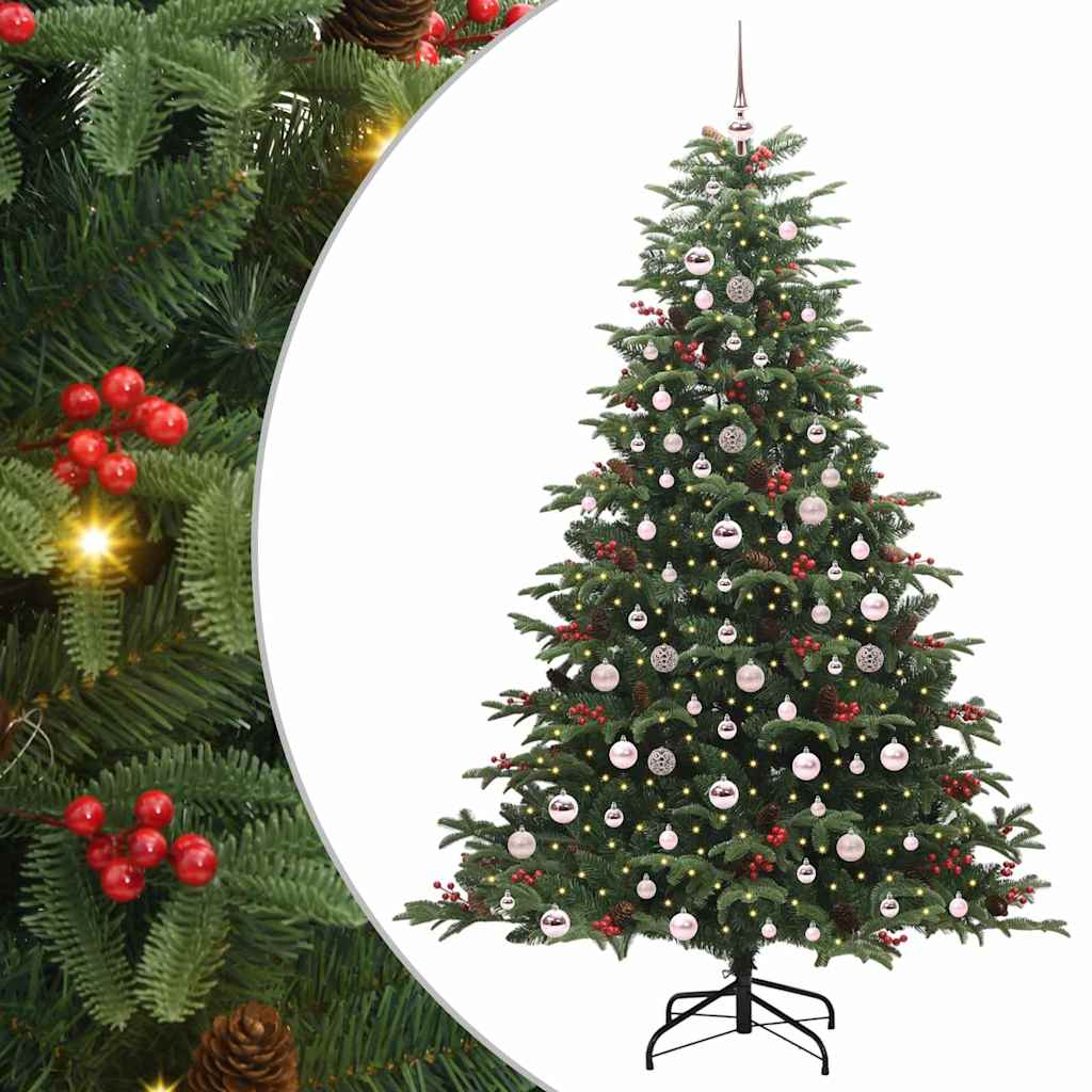 Albero di Natale artificiale con 300 LED Verde 210 cm