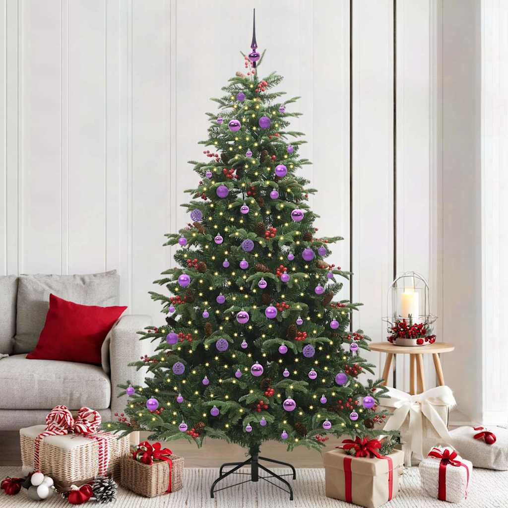 Albero di Natale artificiale con 300 LED Verde 210 cm