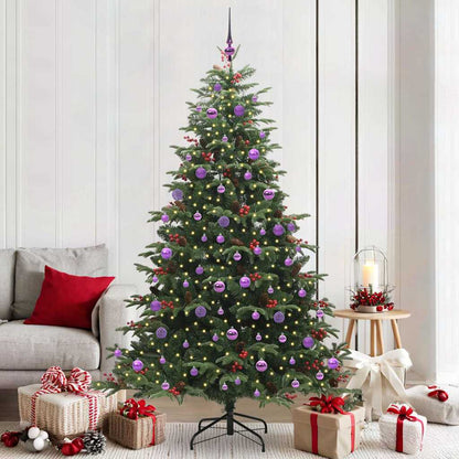 Albero di Natale artificiale con 300 LED Verde 210 cm