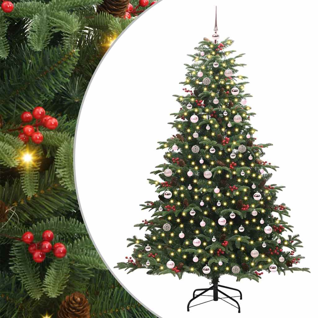 Albero di Natale artificiale con 300 LED Verde 240 cm