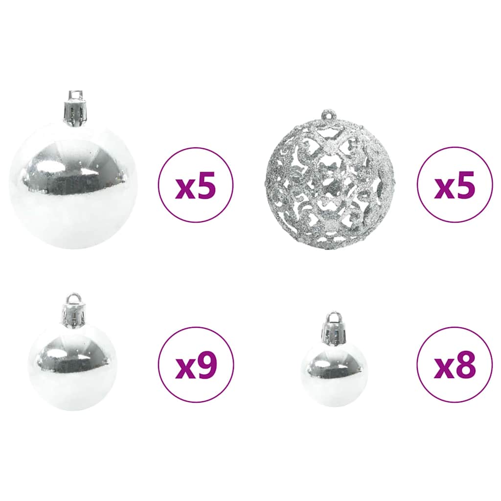 Albero di Natale Artificiale con Rami Pieghevoli 120 cm