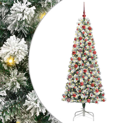 Albero di Natale Artificiale con Rami Pieghevoli 180 cm
