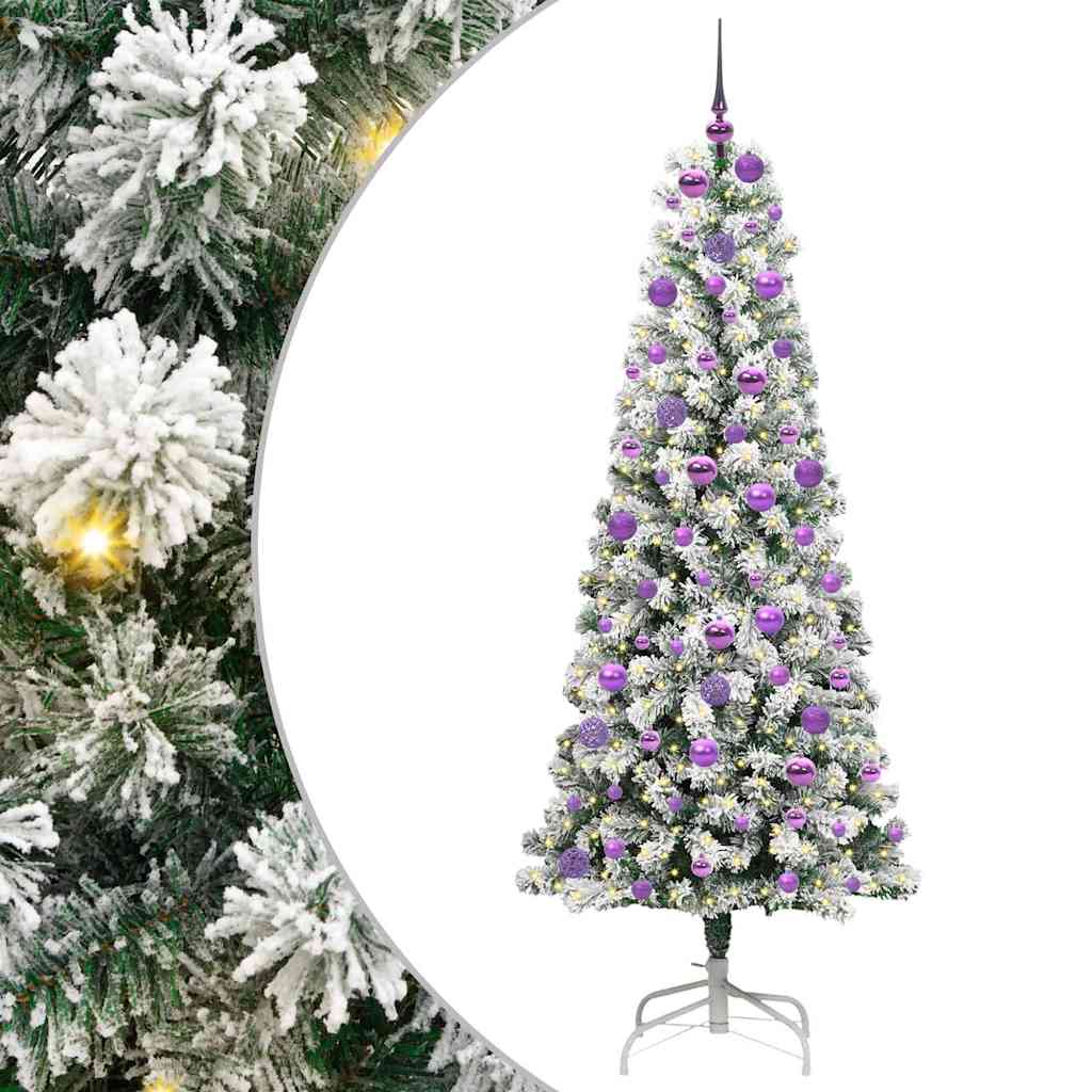 Albero di Natale Artificiale con Rami Pieghevoli 180 cm