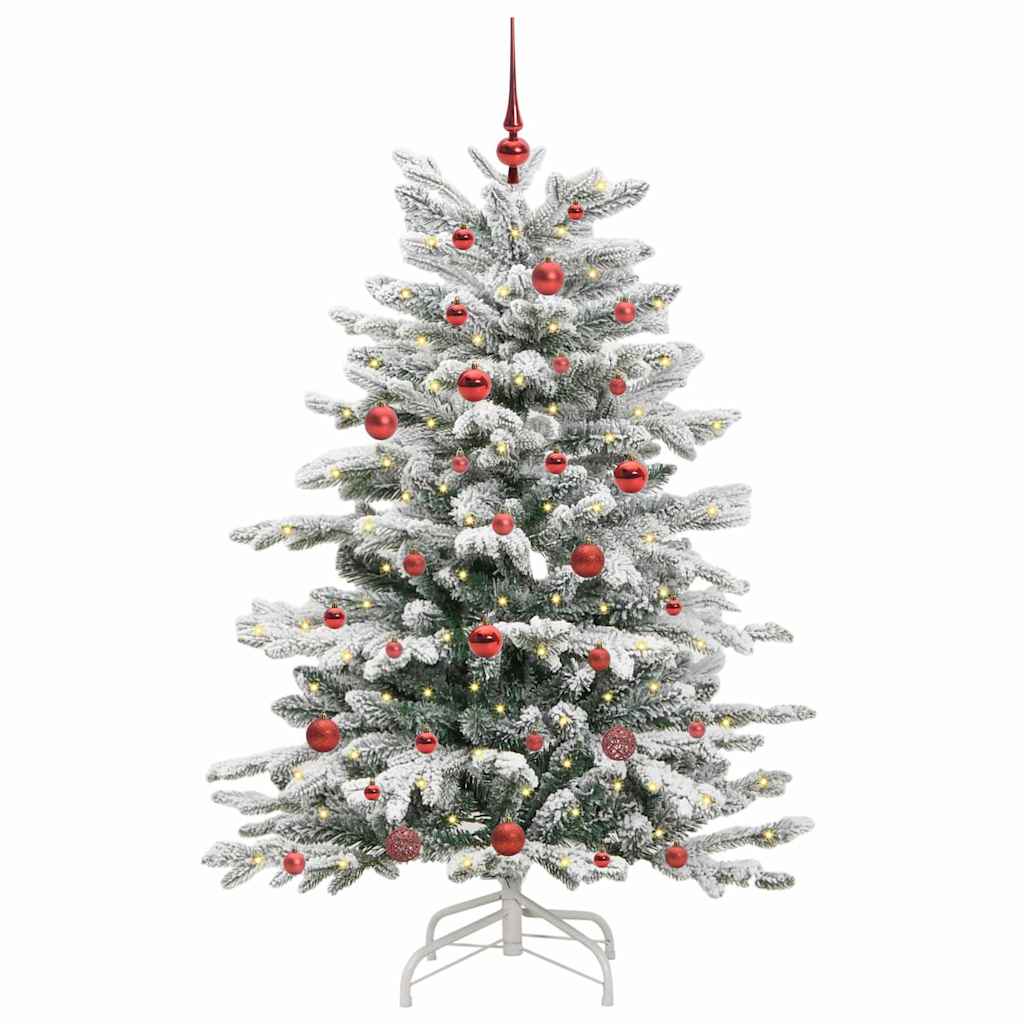 Albero di Natale Artificiale con Rami Pieghevoli Bianco 150 cm
