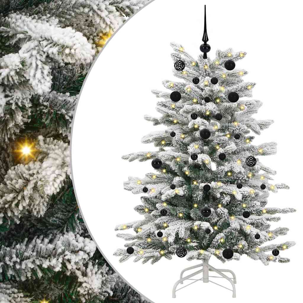Albero di Natale Artificiale con Rami Pieghevoli Bianco 150 cm