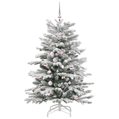 Albero di Natale Artificiale con Rami Pieghevoli Bianco 150 cm