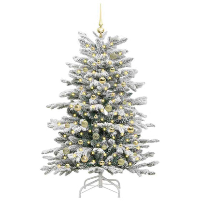 Albero di Natale Artificiale con Rami Pieghevoli Bianco 150 cm