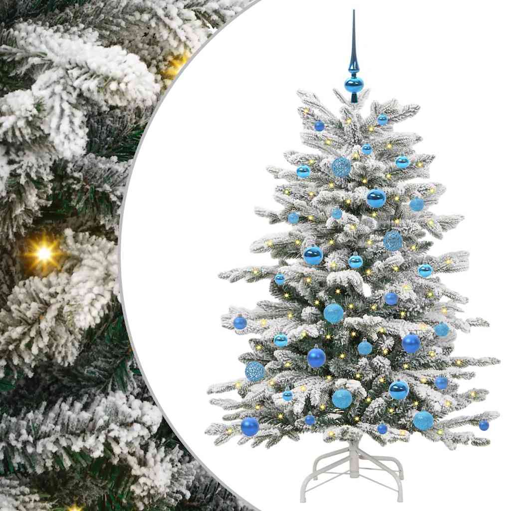 Albero di Natale Artificiale con Rami Pieghevoli Bianco 150 cm