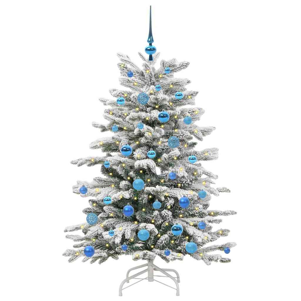Albero di Natale Artificiale con Rami Pieghevoli Bianco 150 cm