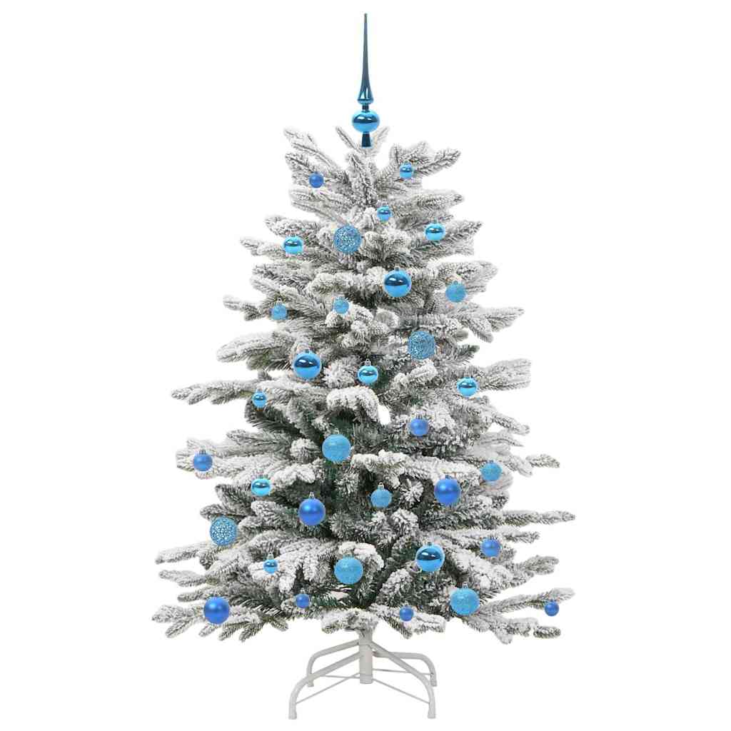 Albero di Natale Artificiale con Rami Pieghevoli Bianco 150 cm