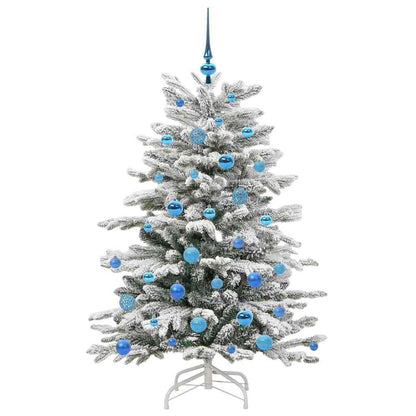 Albero di Natale Artificiale con Rami Pieghevoli Bianco 150 cm