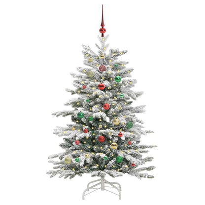 Albero di Natale Artificiale con Rami Pieghevoli Bianco 150 cm