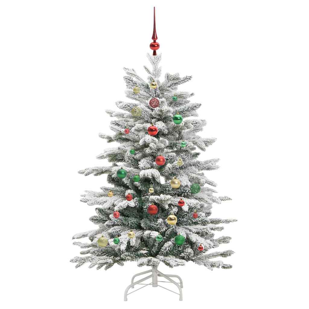 Albero di Natale Artificiale con Rami Pieghevoli Bianco 150 cm