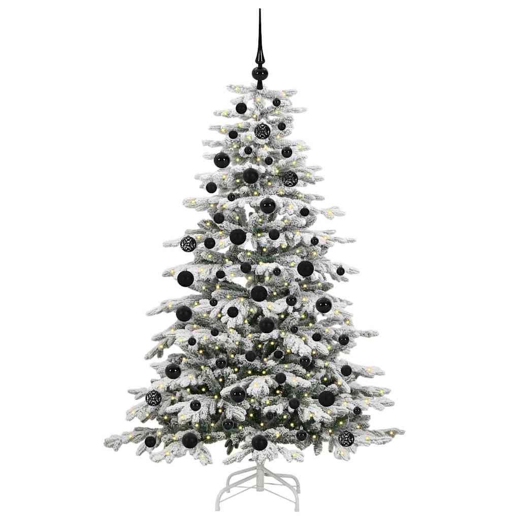 Albero di Natale Artificiale con Rami Pieghevoli Bianco 180 cm