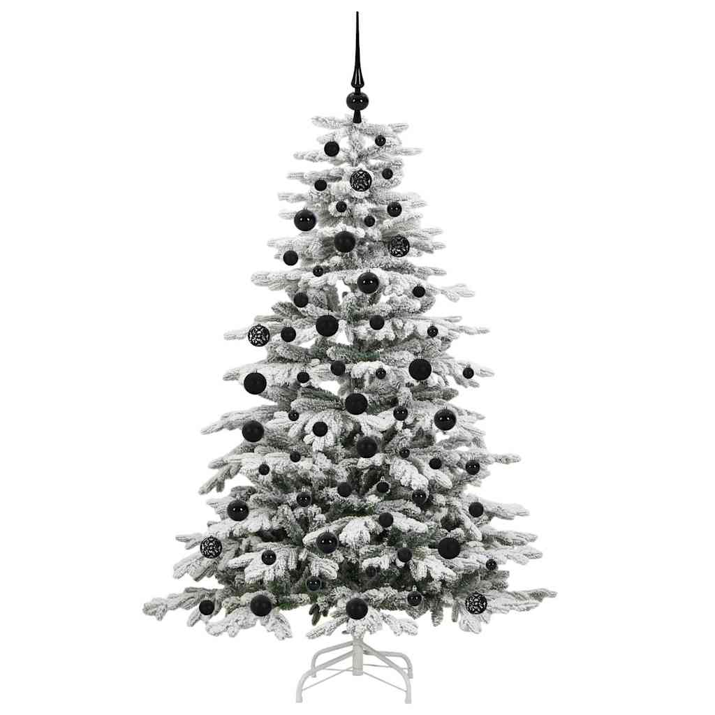 Albero di Natale Artificiale con Rami Pieghevoli Bianco 180 cm